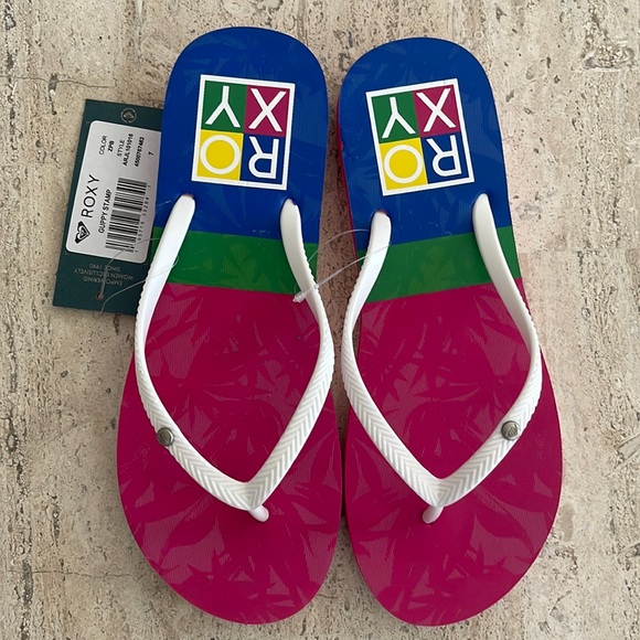ROXY GUPPY STAMP FLIP FLOP size 7 and 8 in brand new condition. - Picture 2 of 10